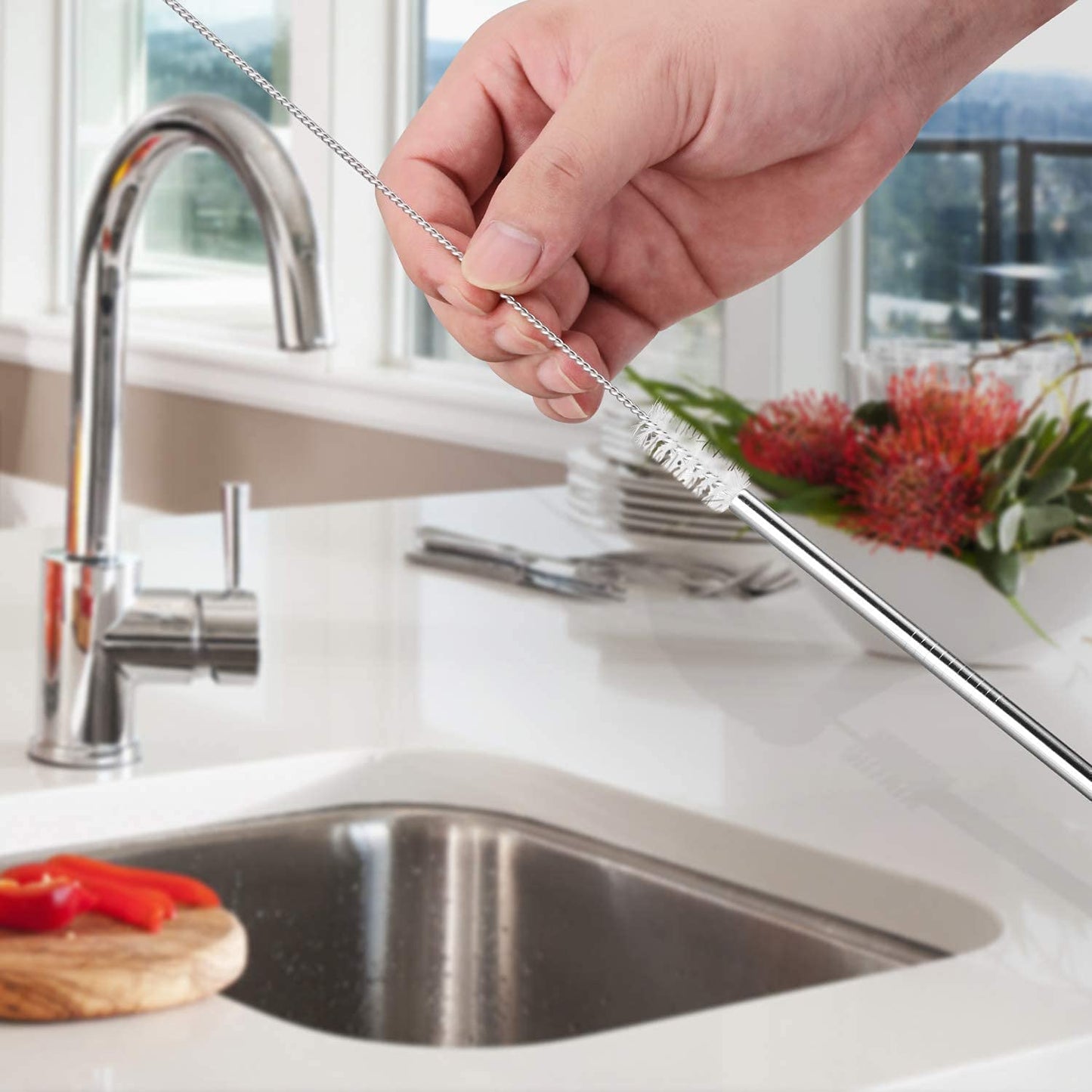 STEEL STRAW PACK OF {4}