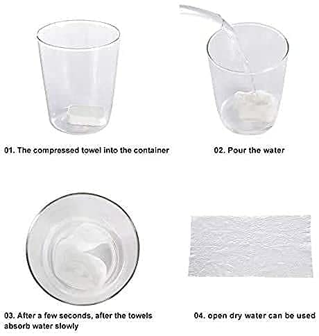 मैजिक चॉकलेट शेप टॉवल टैबलेट (20 का पैक)