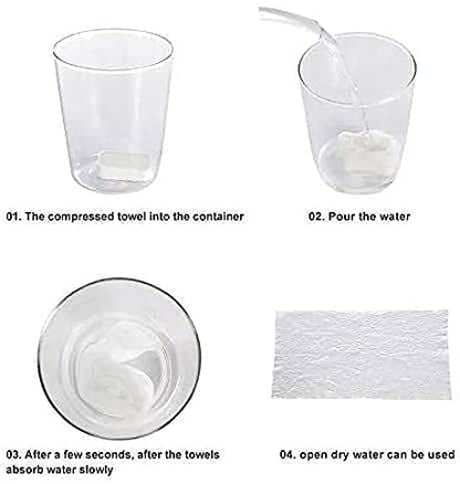 मैजिक चॉकलेट शेप टॉवल टैबलेट (20 का पैक)