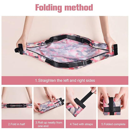 गोल आकार का फोल्ड करने योग्य शॉपिंग बैग